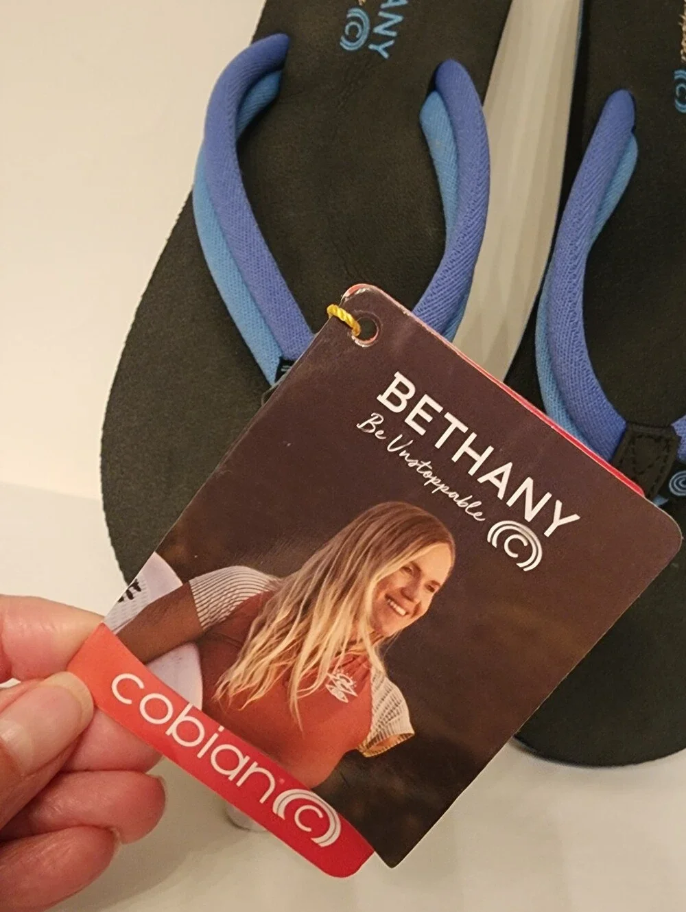 Cobian X BETHANY Honua Flip Flops In Blue Size 8